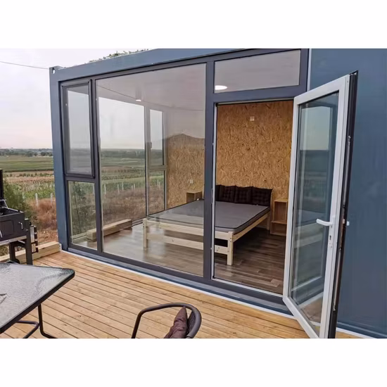China 20/40FT Expandable Prefabricated Modular Steel Structure Portable Tiny Home Caravan Construction Villa Camp House Prefab Mobile Shipping Container House