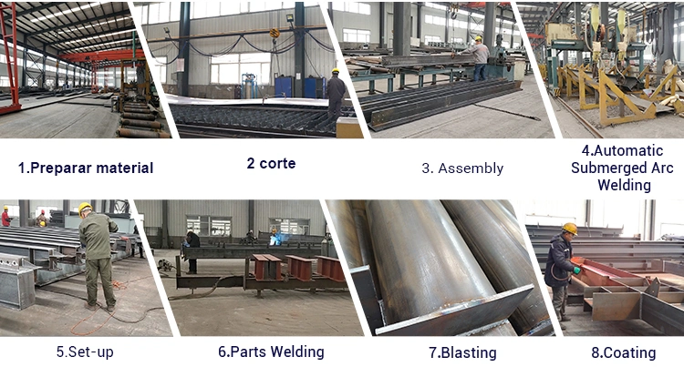 Prefab Steel Warehouse/Workshop/Hangar/Poultry House/Hall Building Metal Frame Building Prefabricated Steel Structure