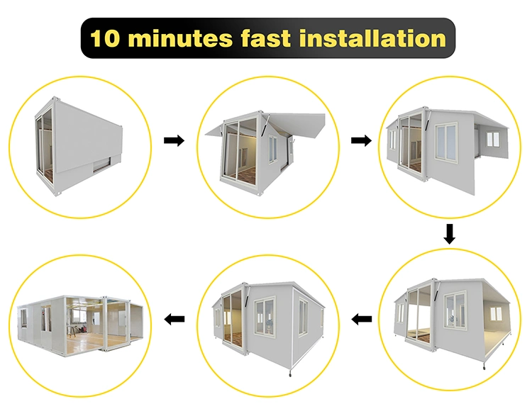 Prefabricated Luxury Expandable House Prefab Container Price Mobile Office Modular Wooden Tiny Shipping Expandable Container Homes for Sale