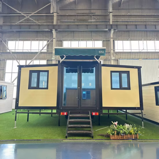高級拡張可能なプレハブ住宅、プレハブ輸送コンテナ価格、モバイルオフィス、通信販売小型木製モジュラーハウス、販売用拡張可能なコンテナハウス